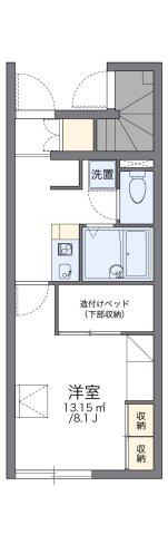 レオパレスアンタレス(1K/1階)の間取り写真