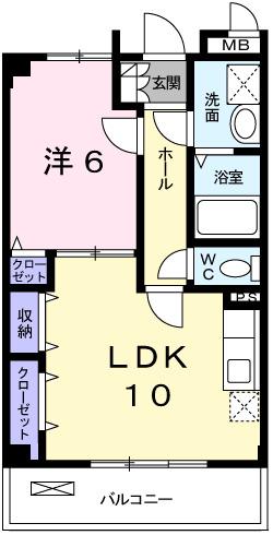 パストラルメゾン・グラン(1LDK/3階)の間取り写真