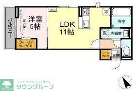 リューベ(1LDK/2階)の間取り写真