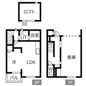 MON ESPACE(1LDK/1階)の間取り写真