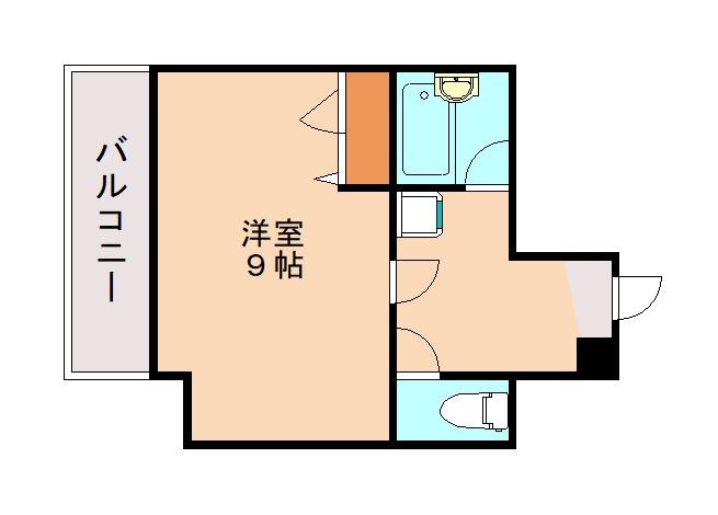 アンデックス折尾(1K/3階)の間取り写真