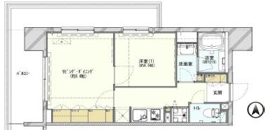 JOYCE COURT(1LDK/5階)の間取り写真