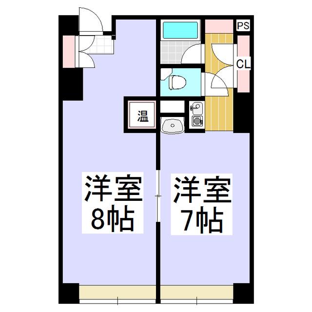 森ビル(1LDK/4階)の間取り写真