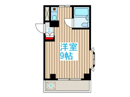 アルディハイム北新宿(ワンルーム/1階)の間取り写真