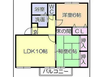 ANNEX(2LDK/2階)の間取り写真