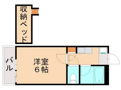 アルシュ折尾(1K/2階)の間取り写真