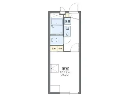 レオパレスFICO(1K/2階)の間取り写真