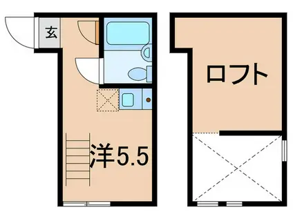 さくら新子安(ワンルーム/1階)の間取り写真