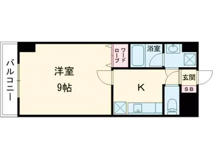 エンゼルプラザイーストI(1K/5階)の間取り写真