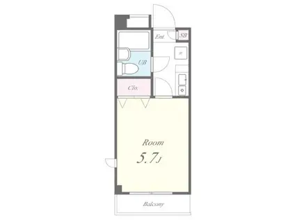 レオパレスフレッシュ(1K/3階)の間取り写真