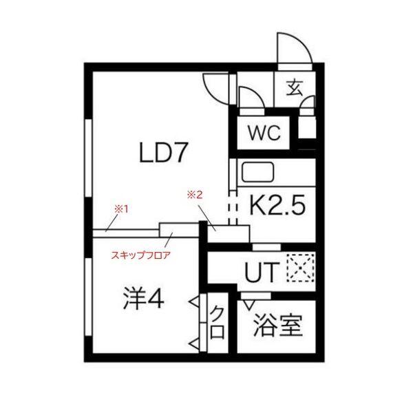 TRULLI(1LDK/4階)の間取り写真