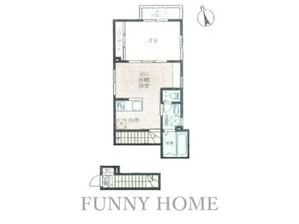 ヘッドハウス梅丘(1LDK/3階)の間取り写真