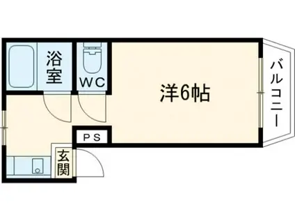 LIBRA大東(1K/3階)の間取り写真