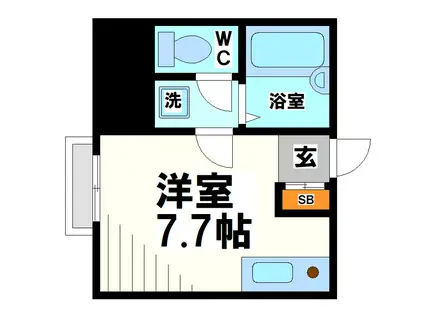 DAYS向島(ワンルーム/1階)の間取り写真