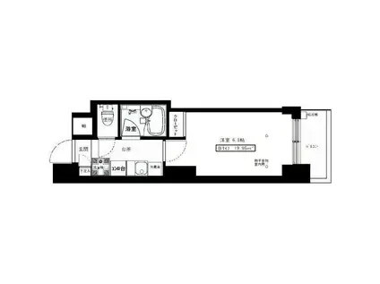 アベニュー横濱(1K/7階)の間取り写真