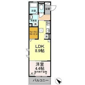 グランドール千種(1LDK/1階)の間取り写真