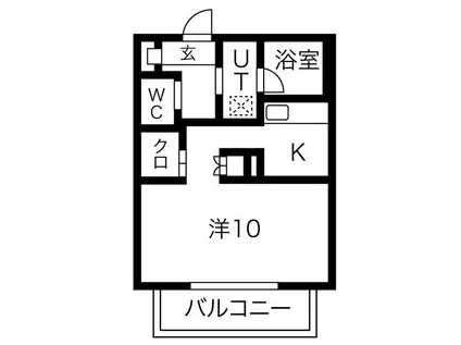 オラシオン千代田(2LDK/4階)の間取り写真