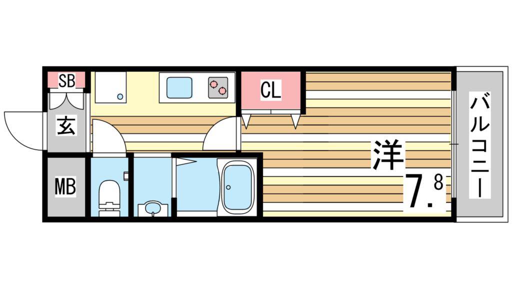 MA MAISON DE SUMA(1K/4階)の間取り写真