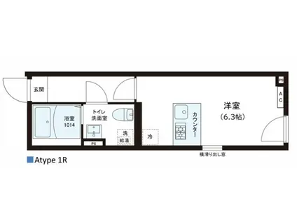 レピュア錦糸町レジデンスII(ワンルーム/5階)の間取り写真