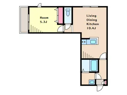 フォレスト山王 サンノウ(1LDK/3階)の間取り写真