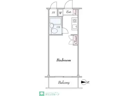 TS GARDEN鶴見市場II(ワンルーム/6階)の間取り写真