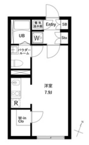 アーバンパーク下北沢(ワンルーム/2階)の間取り写真