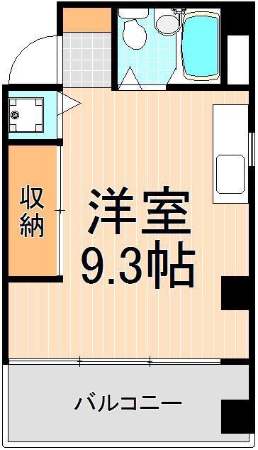 らぷと松が谷(ワンルーム/5階)の間取り写真