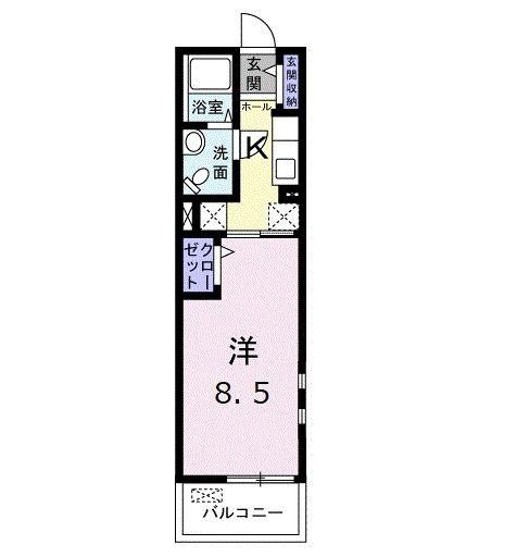 エミネント(1K/3階)の間取り写真