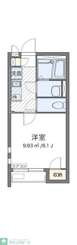 クレイノSUGAWARA(1K/1階)の間取り写真