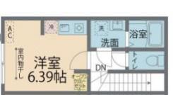 カインドネス秋津(ワンルーム/2階)の間取り写真