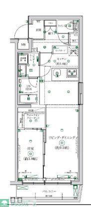 ガレリアレジデンス大泉学園(1LDK/3階)の間取り写真