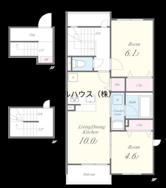 グランヴェール泉ヶ丘5(2LDK/3階)の間取り写真