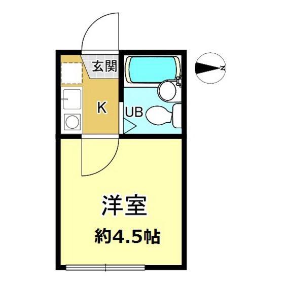 シャンテ本所(ワンルーム/1階)の間取り写真