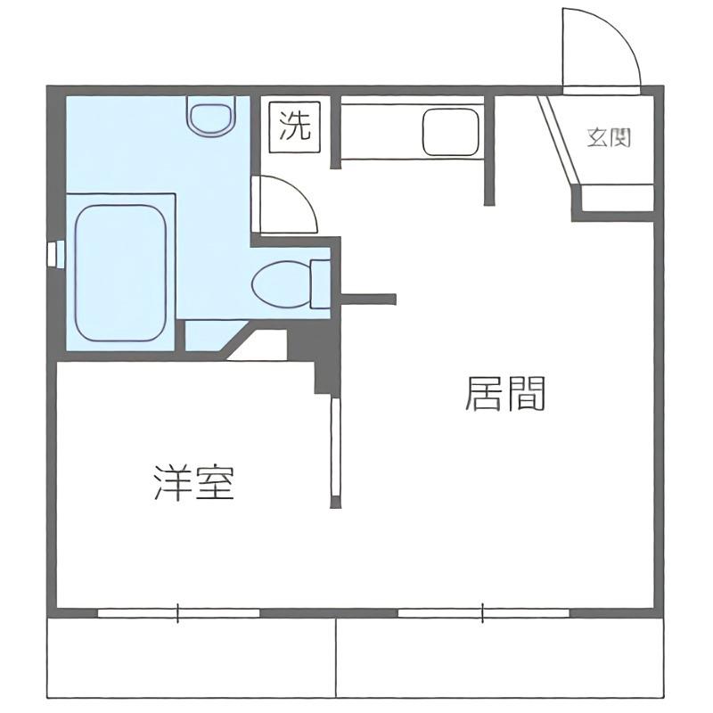 ビアン平岸(1LDK/3階)の間取り写真