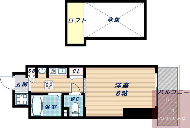 エステムコート新大阪IIIステーションプラザ(1K/9階)の間取り写真