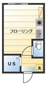 アーバンプレイス西新宿III弐号館(ワンルーム/1階)の間取り写真