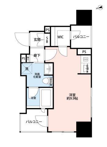 クラッシィハウス神田美土代町(ワンルーム/4階)の間取り写真