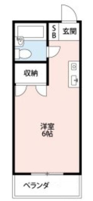 グリーンパーク小手指(ワンルーム/3階)の間取り写真