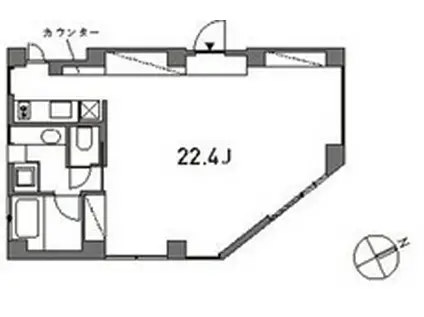 AOBADAI.HLLLZ(ワンルーム/3階)の間取り写真