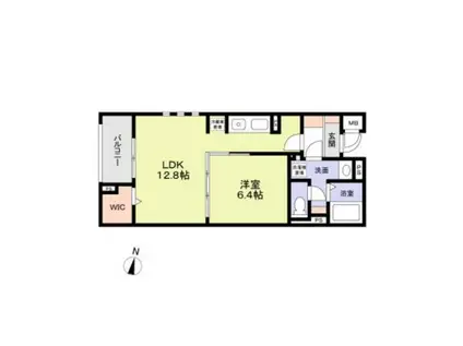 神戸市東灘区深江南町PJ(1LDK/1階)の間取り写真