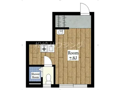 TORSO(ワンルーム/3階)の間取り写真