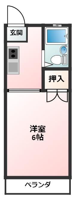 メゾンブリーエ(ワンルーム/1階)の間取り写真