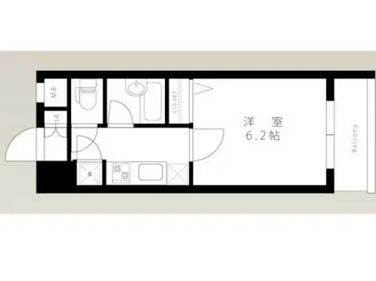 パレステュディオ渋谷ウエスト(1K/10階)の間取り写真
