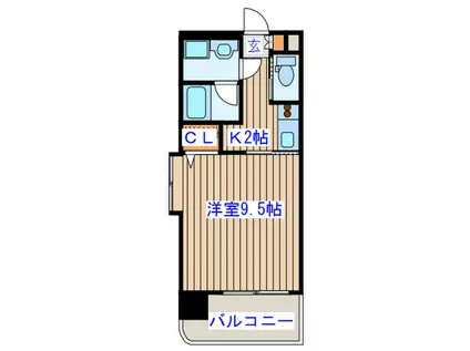 セグローラ八幡(1K/6階)の間取り写真