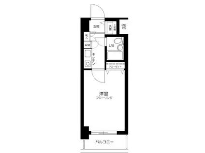 菱和パレス南大井(1K/9階)の間取り写真