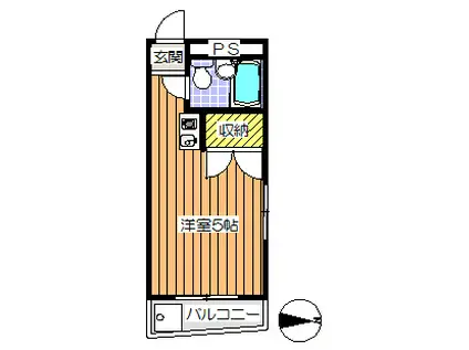 フィリアFMT(ワンルーム/2階)の間取り写真