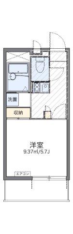 レオパレスコスモスII(1K/1階)の間取り写真