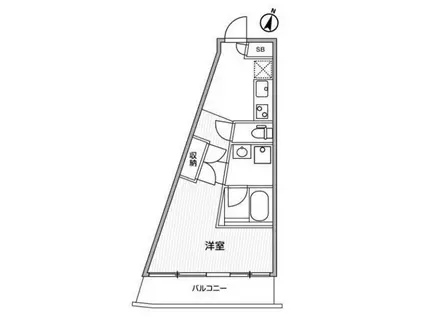 GRANDUO代々木2 グランデュオ代々木2(ワンルーム/4階)の間取り写真