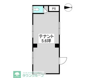 シェソワ赤山(ワンルーム/1階)の間取り写真