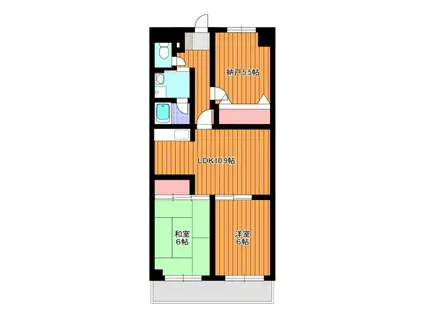 リブレ和光(2SLDK/2階)の間取り写真